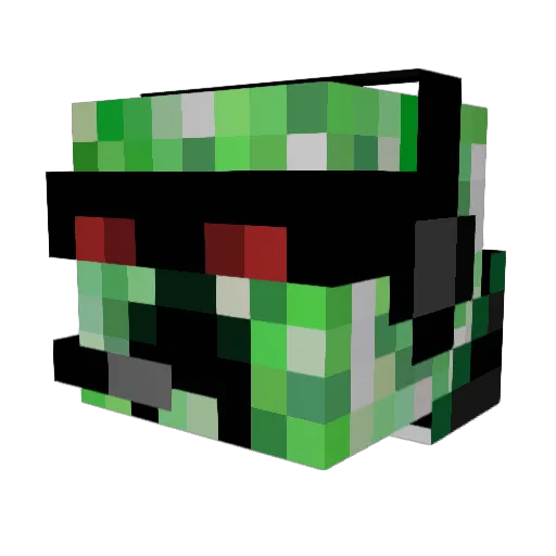 LordJulix Minecraft avatar head, 3D render