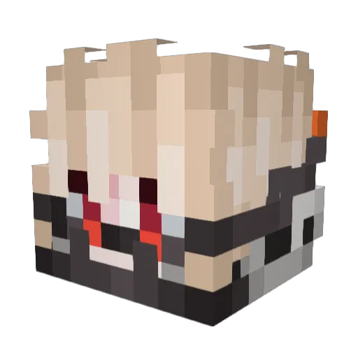 LordKaachan Minecraft avatar head, 3D render