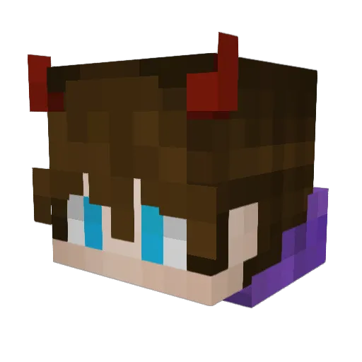 LordKadzitsu Minecraft avatar head, 3D render