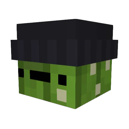 LordKaktusas Minecraft avatar head, 3D render