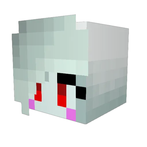 LordKappa Minecraft avatar head, 3D render