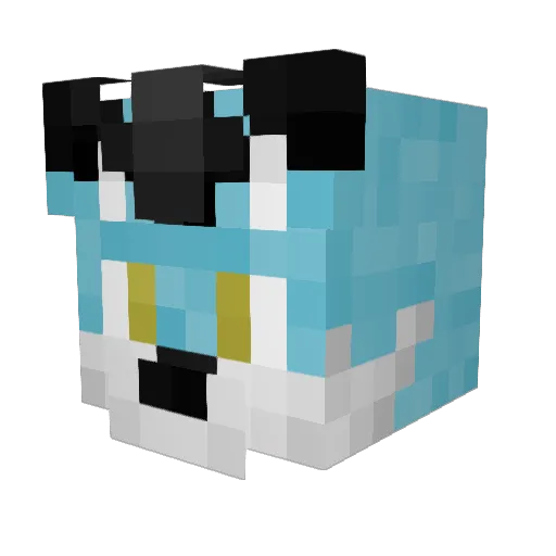 LordKelp Minecraft avatar head, 3D render