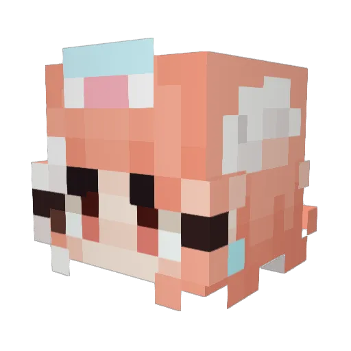 LordKench Minecraft avatar head, 3D render