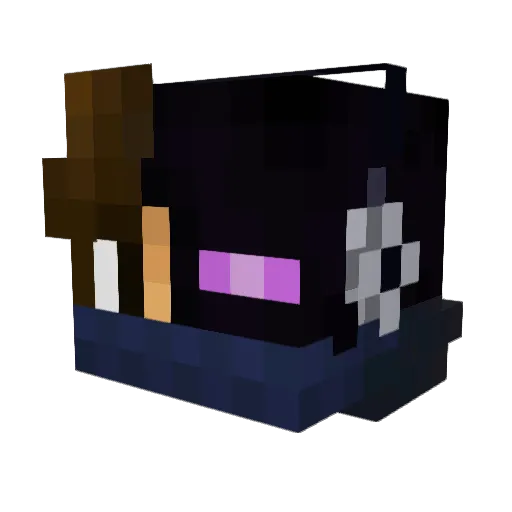 LordKibbles Minecraft avatar head, 3D render