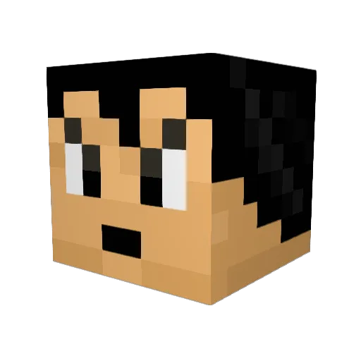 LordKnekt Minecraft avatar head, 3D render