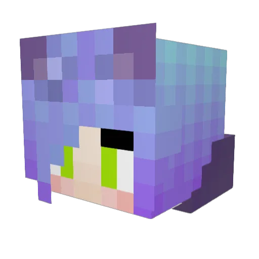 LordKorg Minecraft avatar head, 3D render