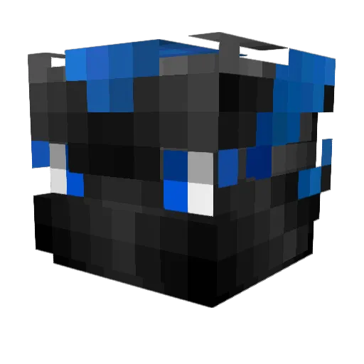 LordKorken Minecraft avatar head, 3D render