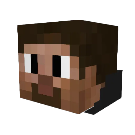LordLammfile Minecraft avatar head, 3D render