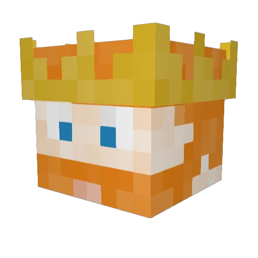 LordLazEy Minecraft avatar head, 3D render