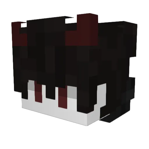 LordLebkuchen Minecraft avatar head, 3D render