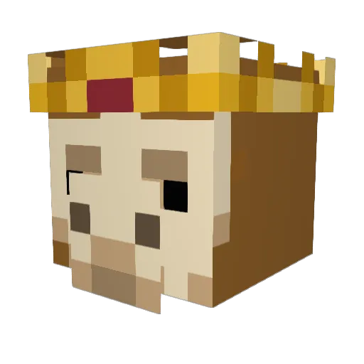 LordLlama71 Minecraft avatar head, 3D render