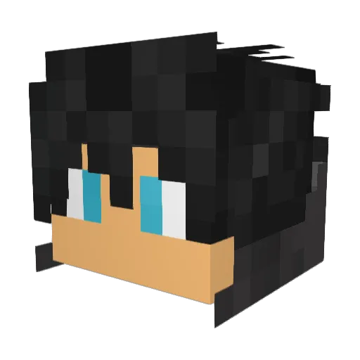 LordLoki Minecraft avatar head, 3D render