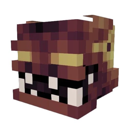 LordLouie Minecraft avatar head, 3D render