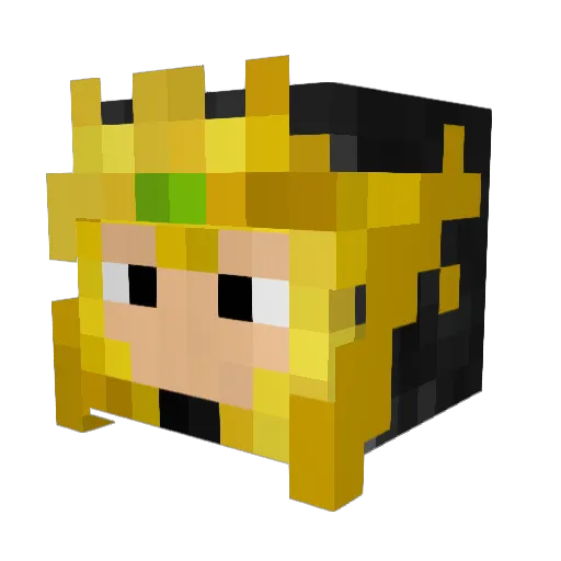LordLucien Minecraft avatar head, 3D render