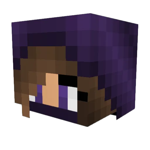 LordMMO Minecraft avatar head, 3D render
