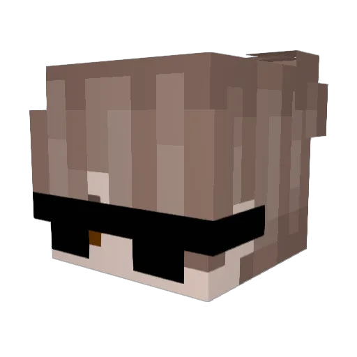LordMacFish Minecraft avatar head, 3D render