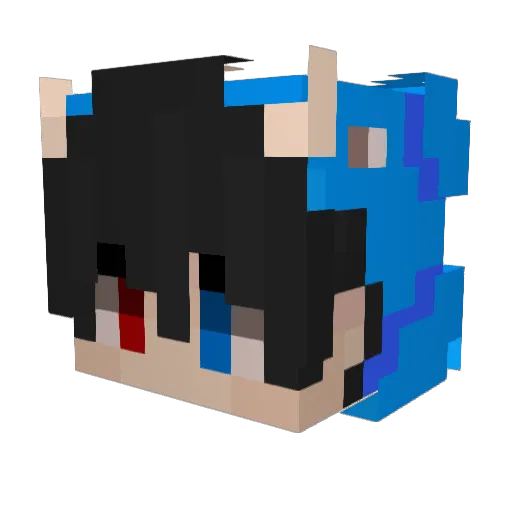 LordMarcus8 Minecraft avatar head, 3D render