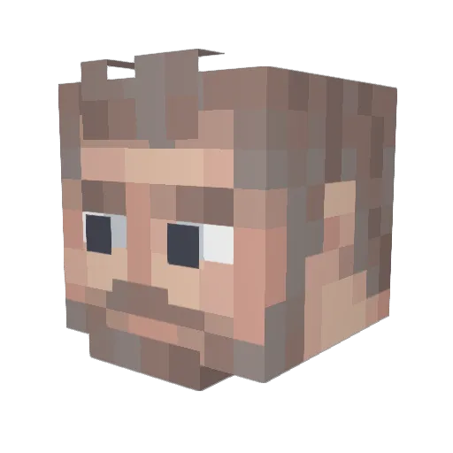 LordMatt_74 Minecraft avatar head, 3D render