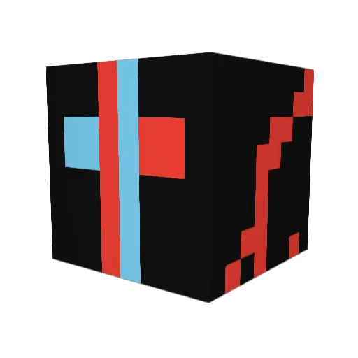LordMegaGame Minecraft avatar head, 3D render