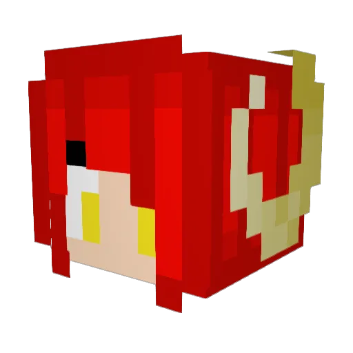 LordMetaphys Minecraft avatar head, 3D render