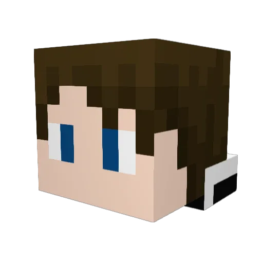 LordMikeXY Minecraft avatar head, 3D render