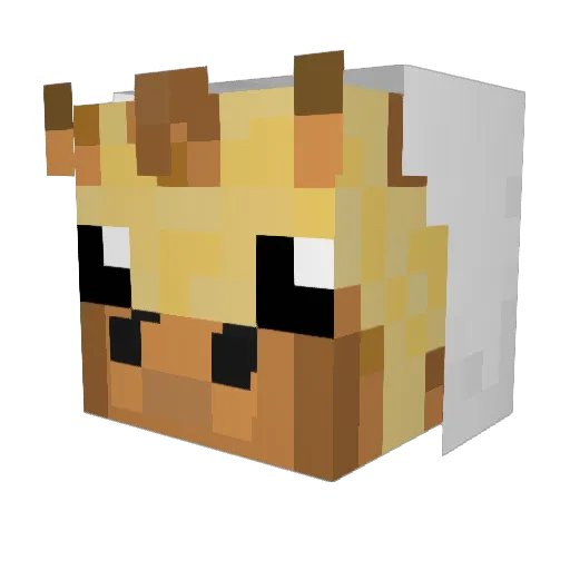 LordMoinsen Minecraft avatar head, 3D render