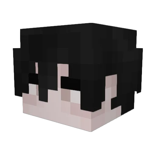 LordMoix Minecraft avatar head, 3D render