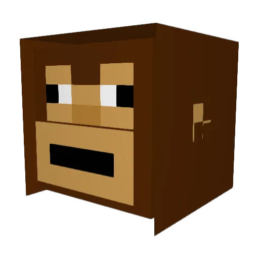 LordMonkeyApe Minecraft avatar head, 3D render