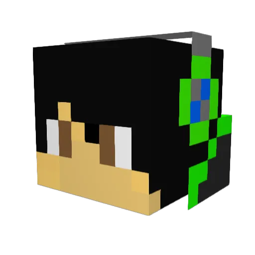 LordMoor Minecraft avatar head, 3D render