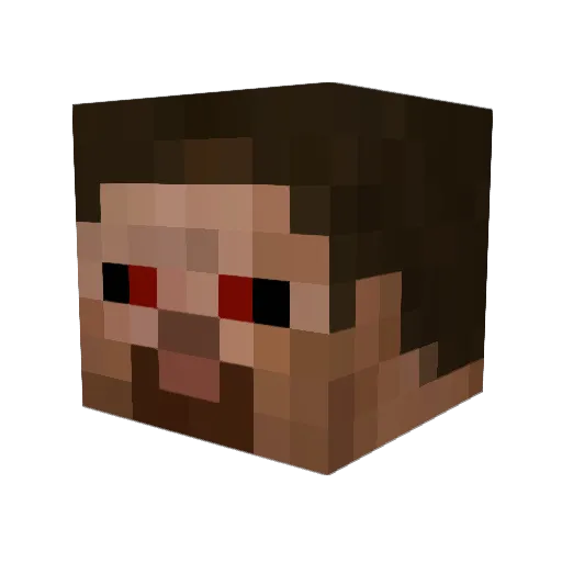 LordMordor Minecraft avatar head, 3D render
