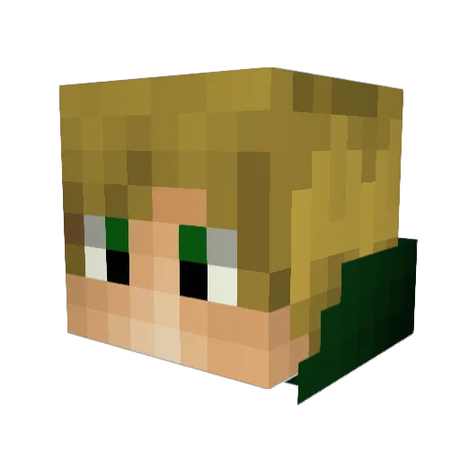 LordNikl Minecraft avatar head, 3D render