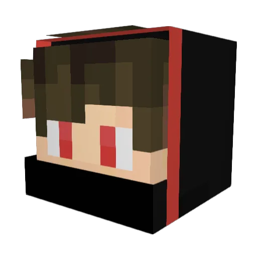 LordNiklos Minecraft avatar head, 3D render