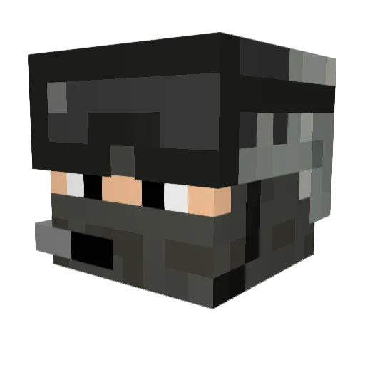LordNovae Minecraft avatar head, 3D render