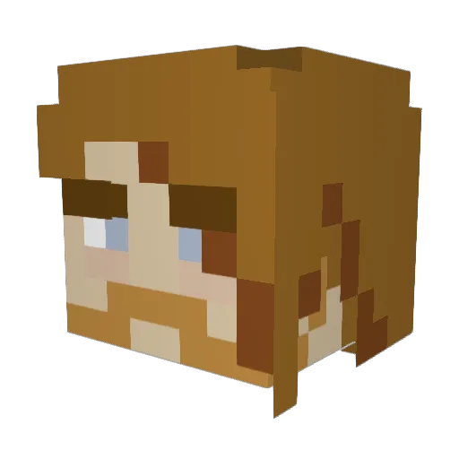 LordOSalt Minecraft avatar head, 3D render