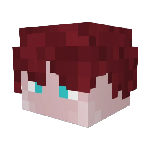 LordOfBlocks Minecraft avatar head, 3D render