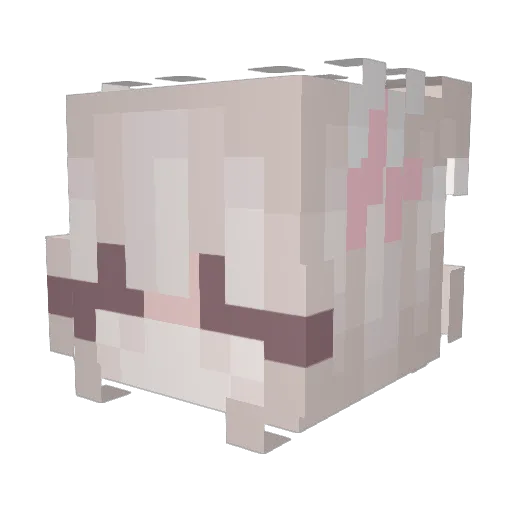 LordOfHax Minecraft avatar head, 3D render