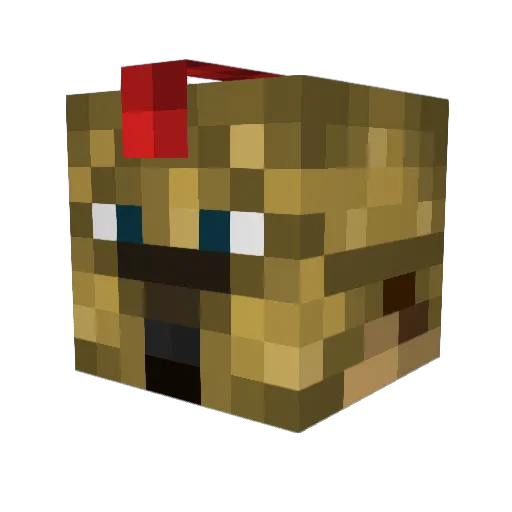 LordOfLegion Minecraft avatar head, 3D render