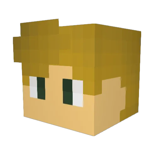 LordOfOnions Minecraft avatar head, 3D render