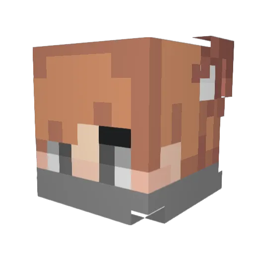 LordOfPotatoes1 Minecraft avatar head, 3D render