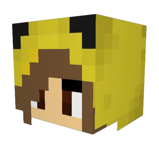 LordOfScrubs Minecraft avatar head, 3D render
