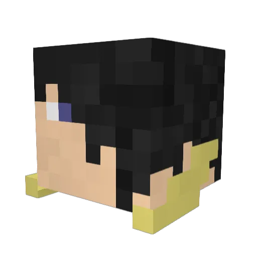 LordOfTheRose Minecraft avatar head, 3D render