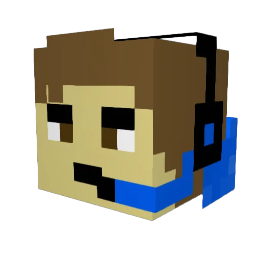 LordOfYeets22 Minecraft avatar head, 3D render