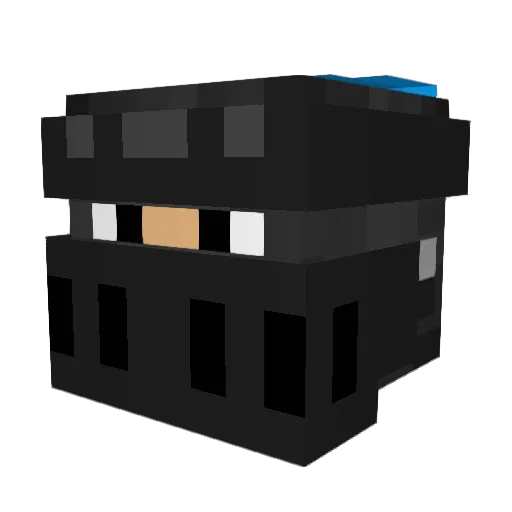 LordOsmite Minecraft avatar head, 3D render