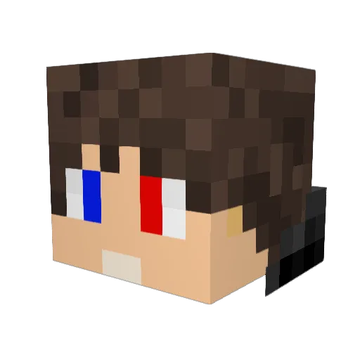 LordPalhom Minecraft avatar head, 3D render
