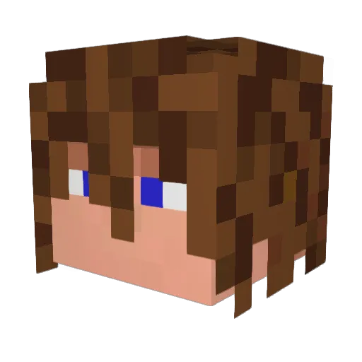 LordPandaria Minecraft avatar head, 3D render