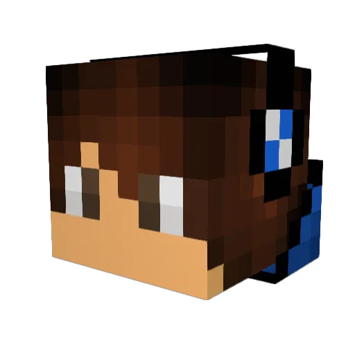 LordPenrose Minecraft avatar head, 3D render