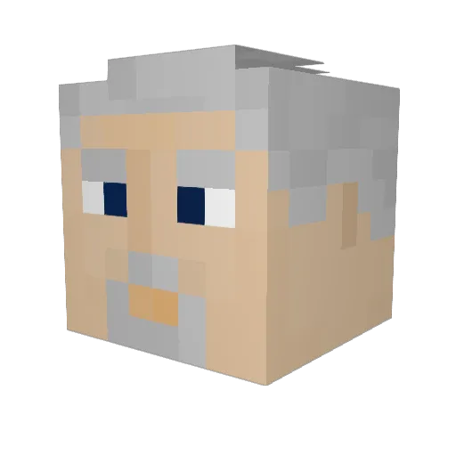LordPimp09 Minecraft avatar head, 3D render