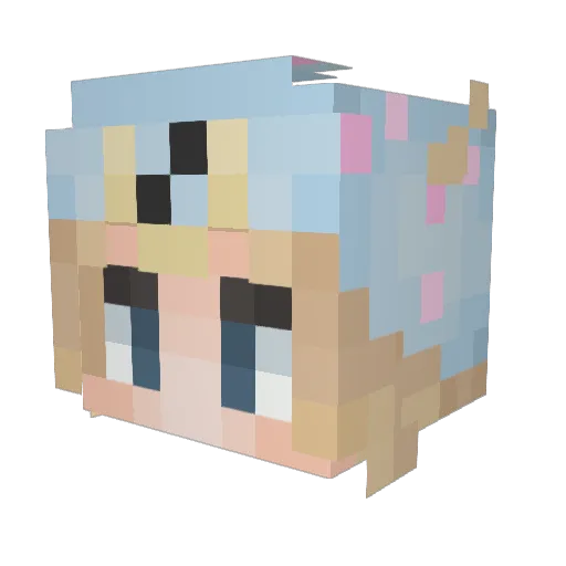 LordPorridge Minecraft avatar head, 3D render
