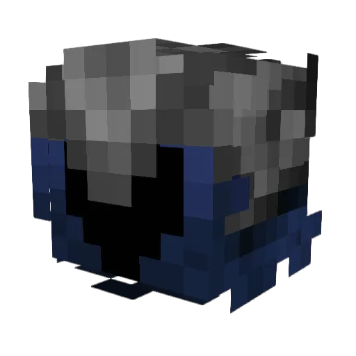 LordPuggo Minecraft avatar head, 3D render