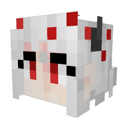 LordRatix_ Minecraft avatar head, 3D render